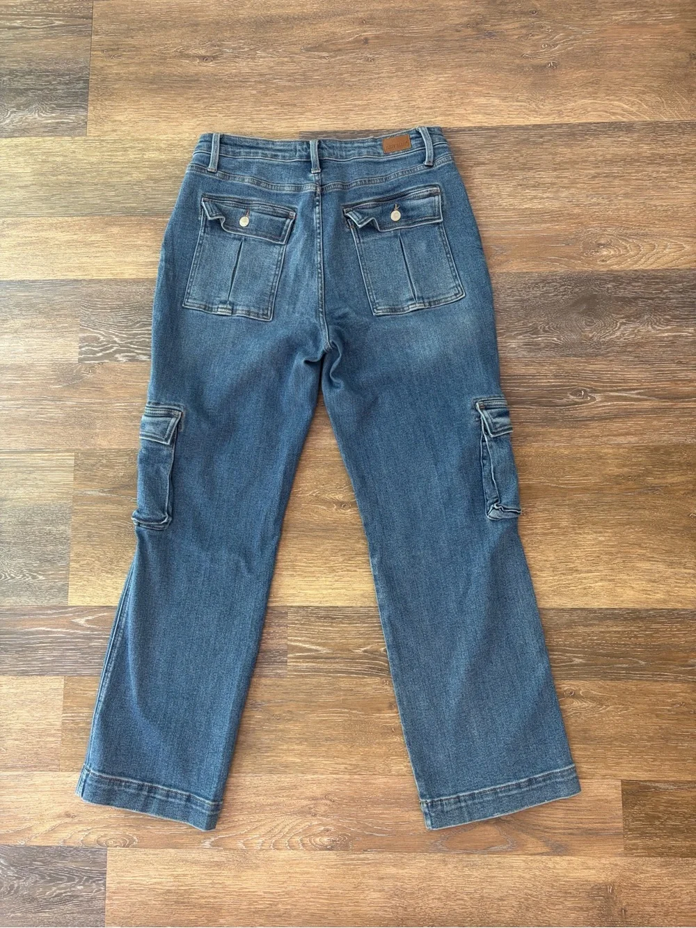 JUDY BLUE Wide Leg Cargo Jeans size 15/32
